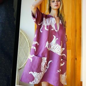 Emerson Fry Purple and White Mini Dress